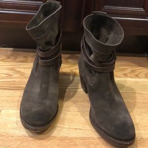 Frye suede ankle boots